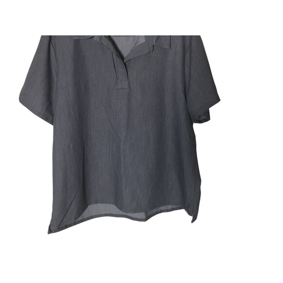 Figs Scrubs Shirt Women's Size XXL Gray Short Sleeve Technical Collection - Picture 4 of 7